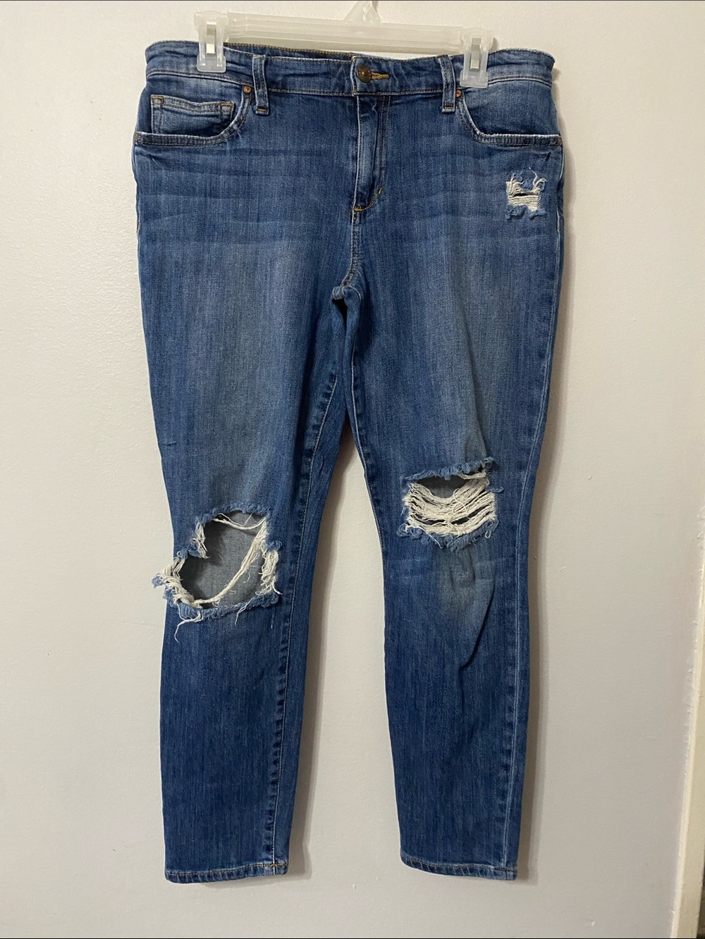 Joe's Jeans Skinny Ankle Distressed Blue Skinny Jeans Womans 31
